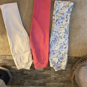 Chaps brand denim crop pants- 3 pair
